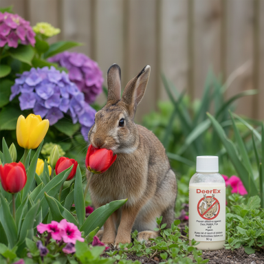 Protect your garden flowers from rabbit damage